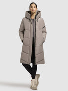 khujo-coat-jange-gray-beige-damen-steppmantel-knielang image 6