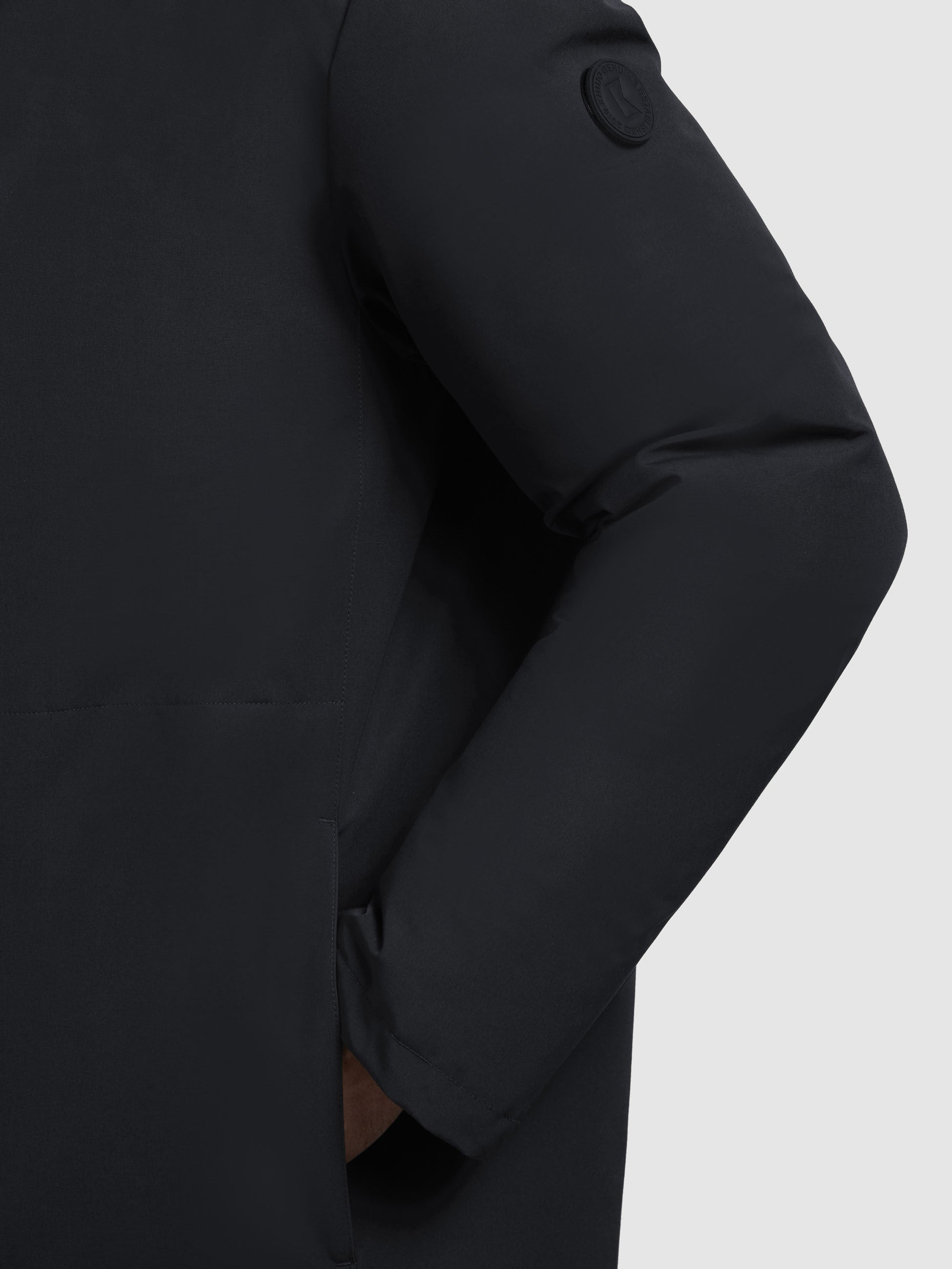 khujo-jacke-adan-dunkelgrau-warm-wattierter-parka-mit-kapuze-und-zwei-wege-rei-v image 8