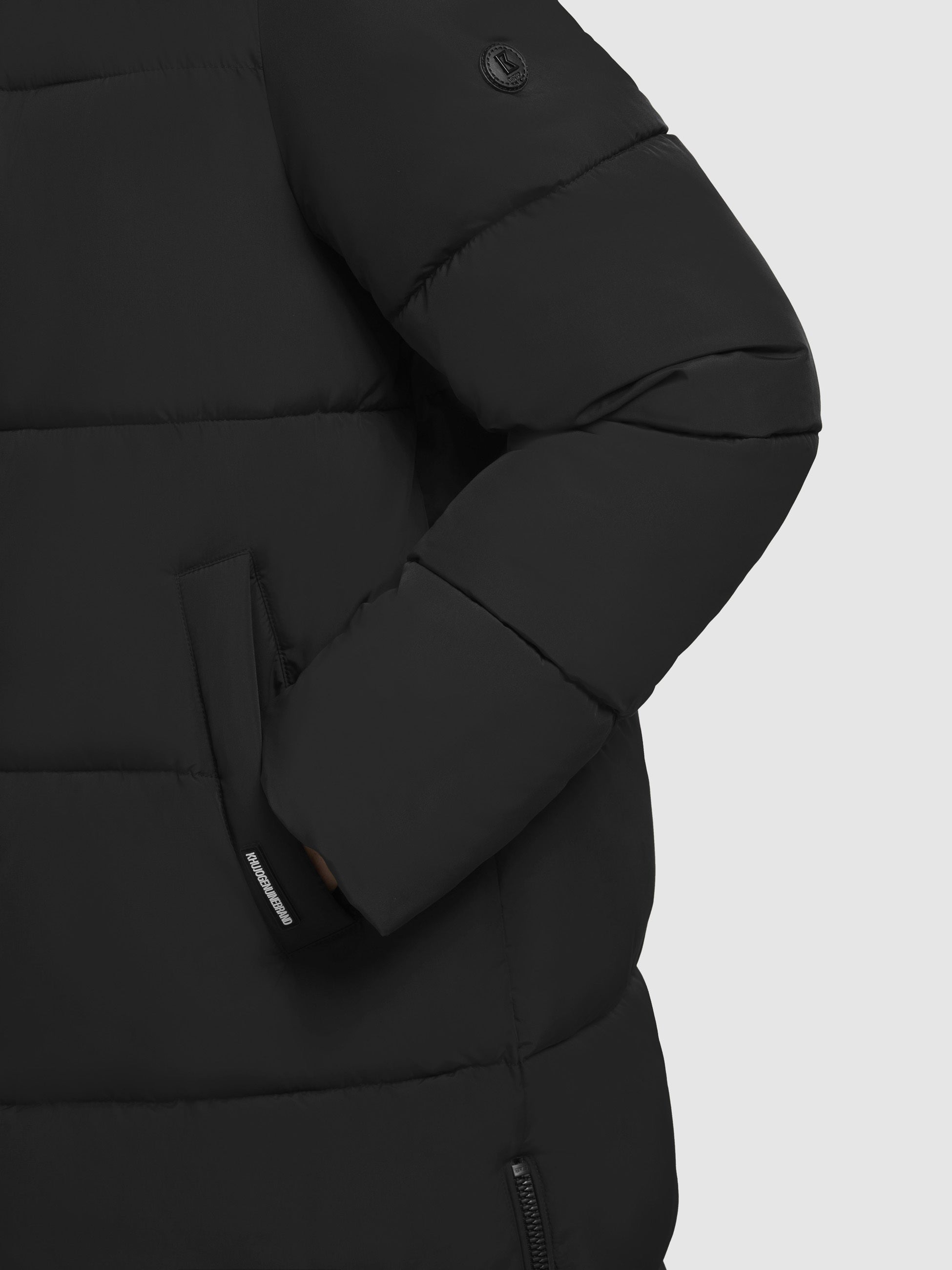 khujo-mantel-miri2-schwarz-knielanger-steppmantel-regular-fit image 8