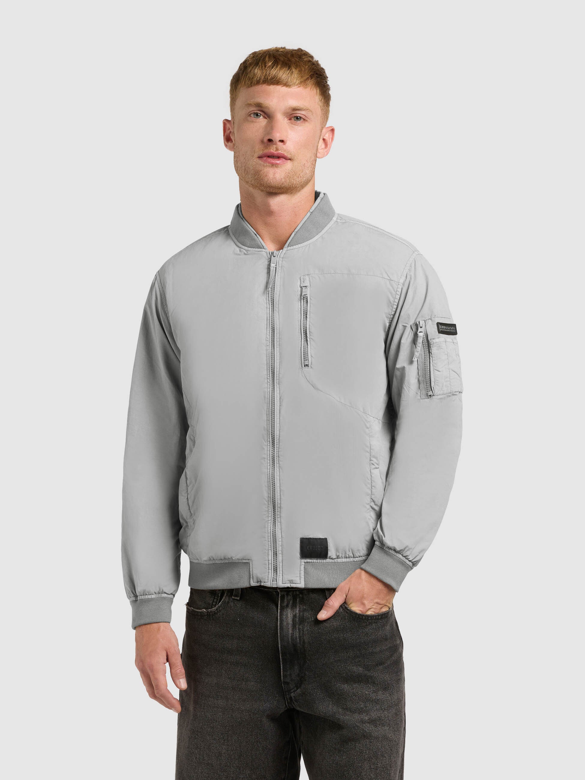 khujo-jacke-ibe-cloud-green-leichte-blousonjacke-garment-dye image 4
