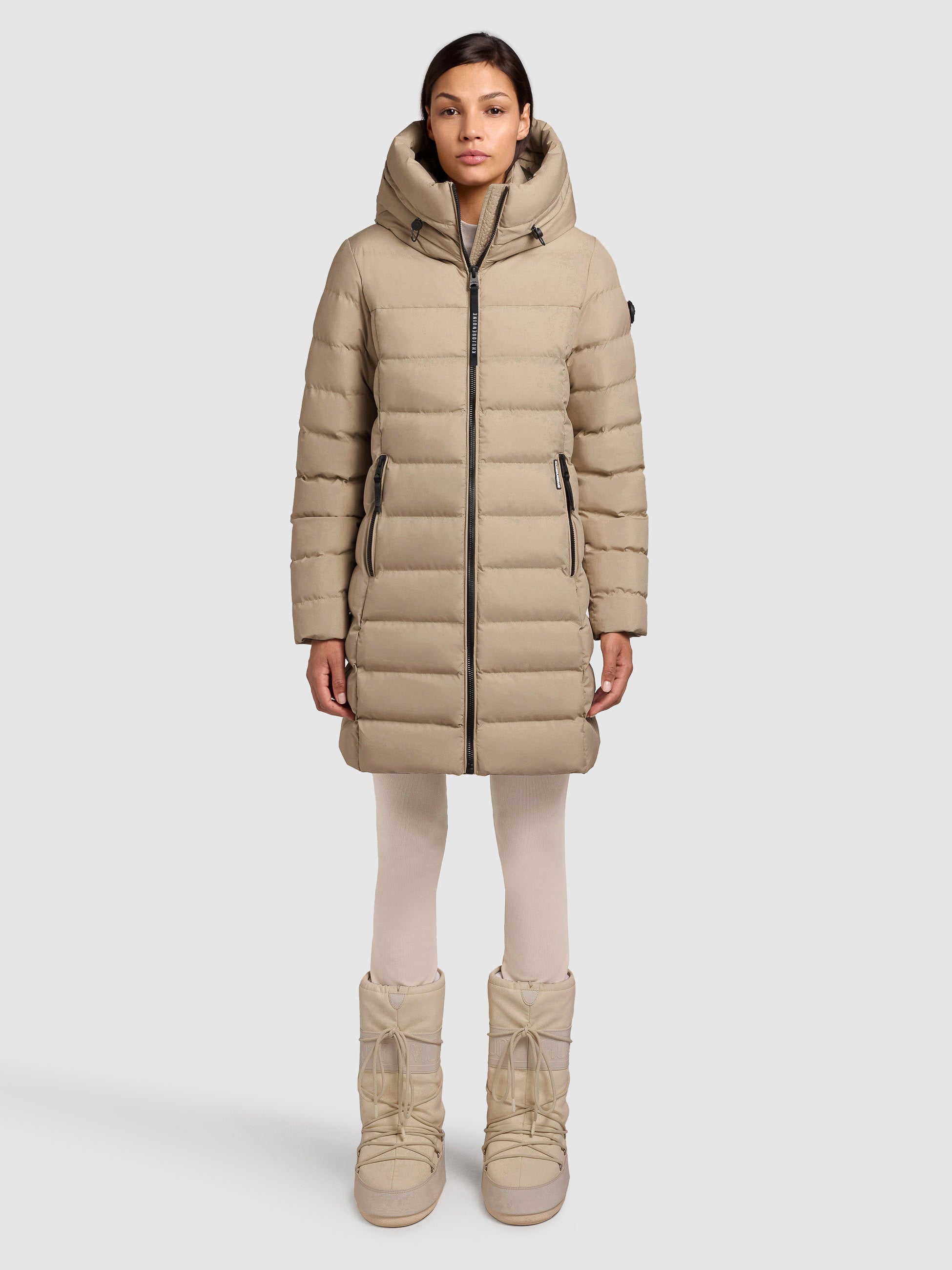 khujo-jacke-nekar-beige-steppjacke-mit-kapuze-f-r-damen image 1