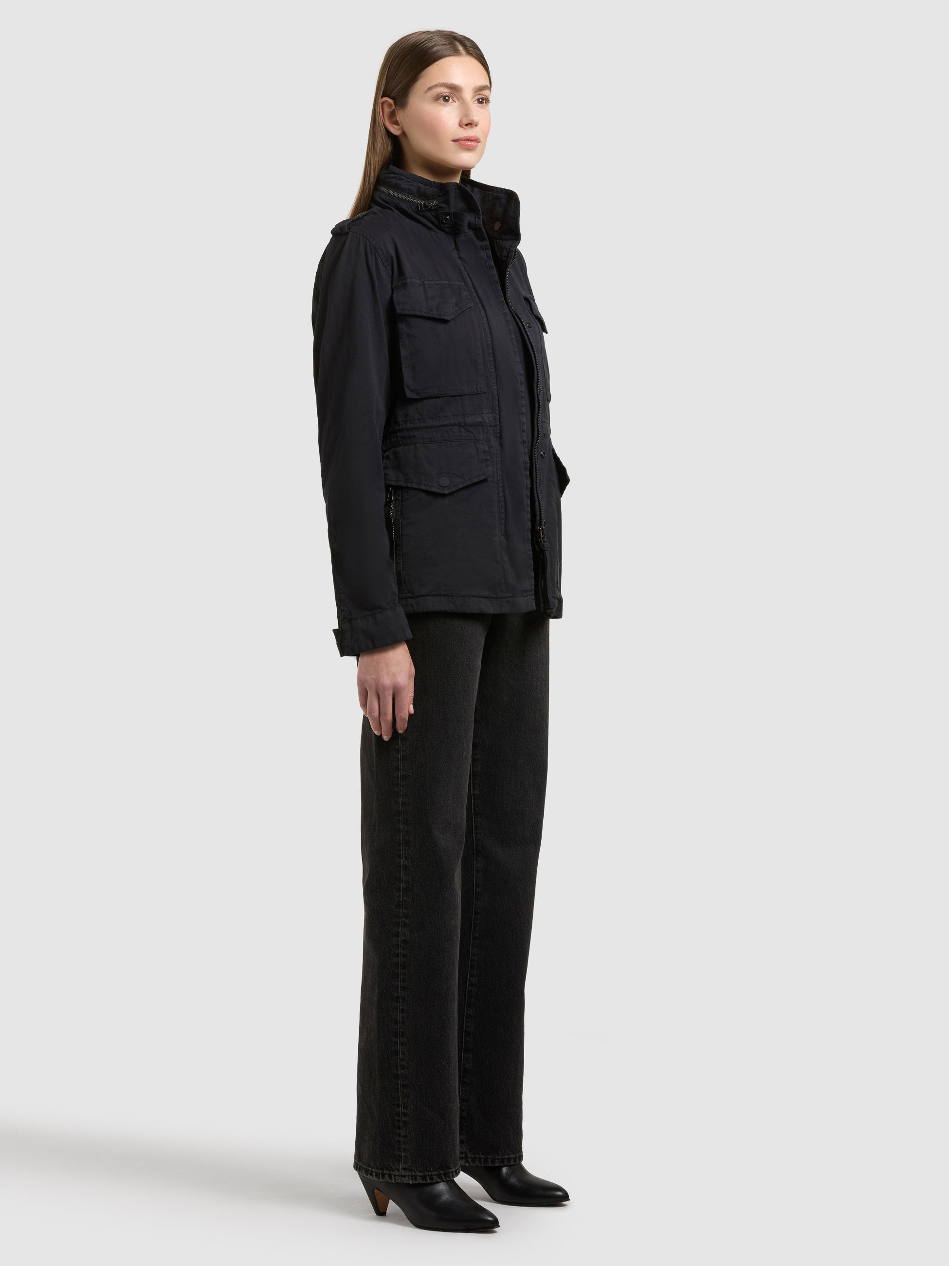 khujo-jacke-nori-black-fieldjacke-aus-baumwolltwill-im-military-stil image 6