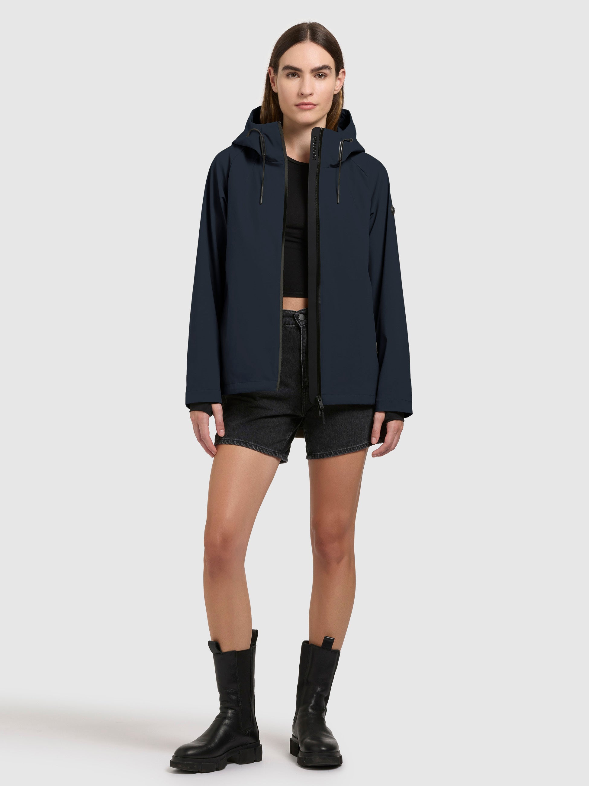 khujo-woom-regenjacke-f-r-damen-dunkelblau image 1