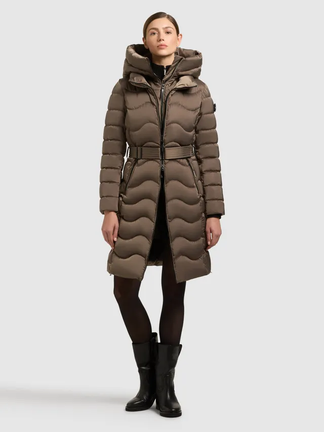 khujo-mantel-mira-2in1-damen-steppmantel-in-cane-brown-mit-herausnehmbarem-einsa image 1