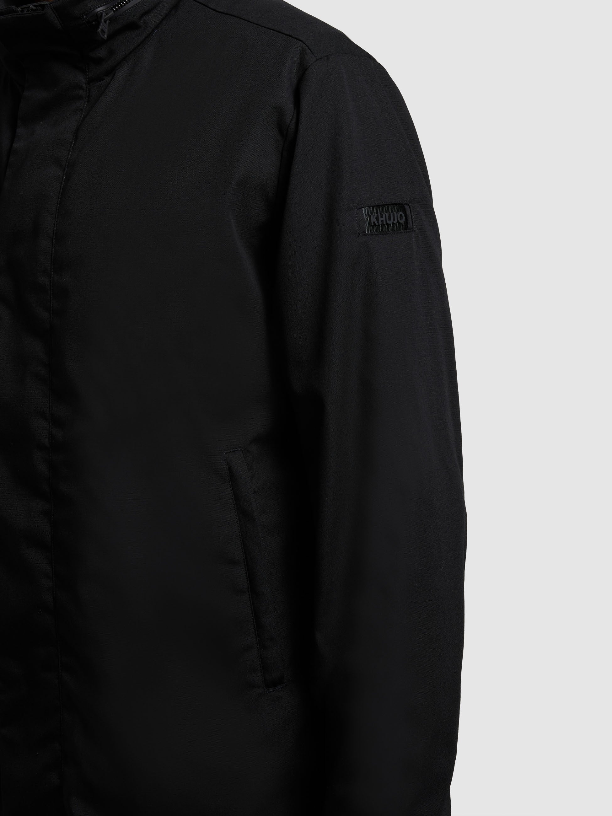 khujo-ystak-mantel-black-damen-leichter-kurzmantel-regular-fit image 8