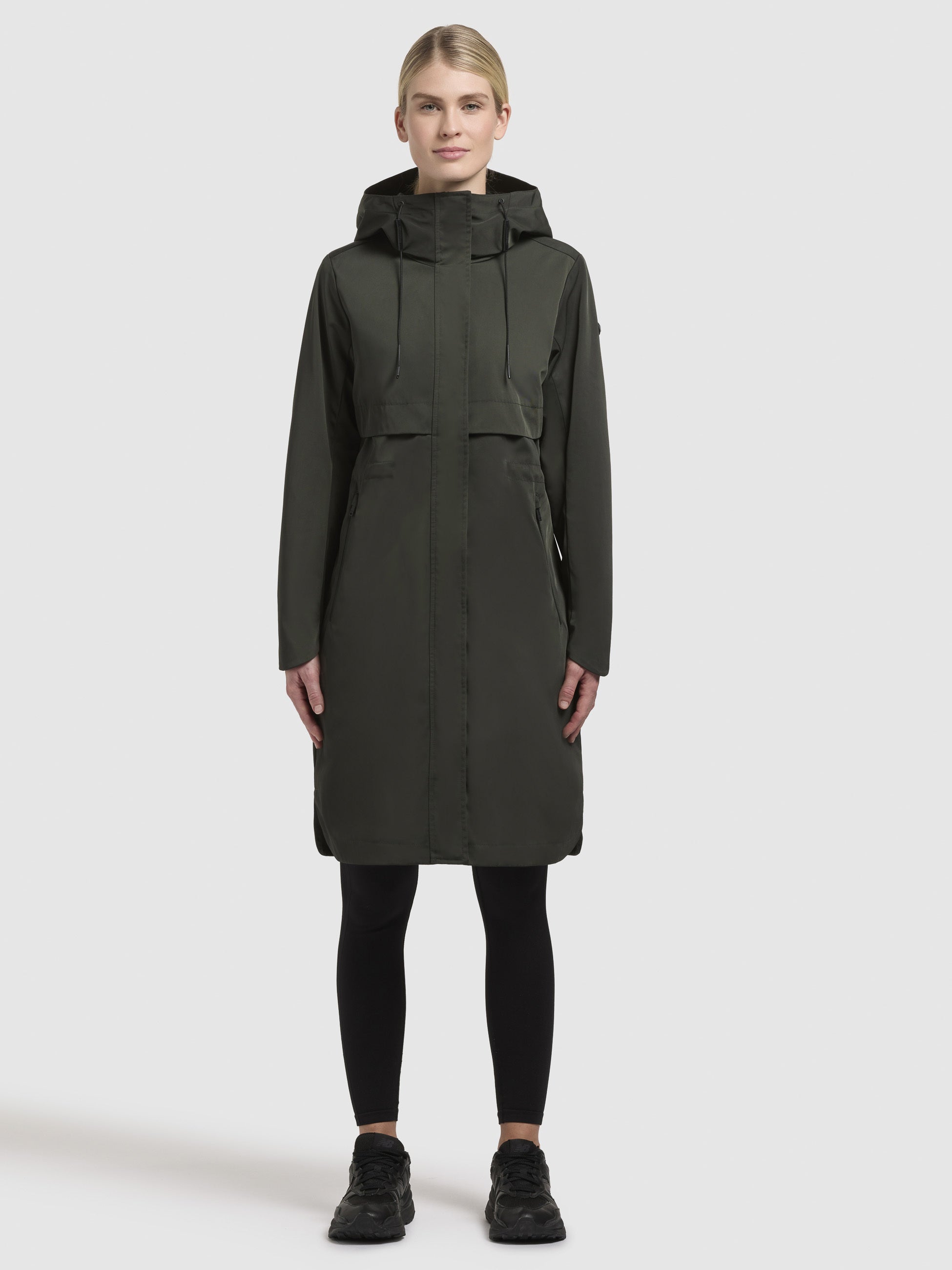 khujo-mantel-manao-damen-sommerparka-dunkelgr-n-mit-kapuze image 6