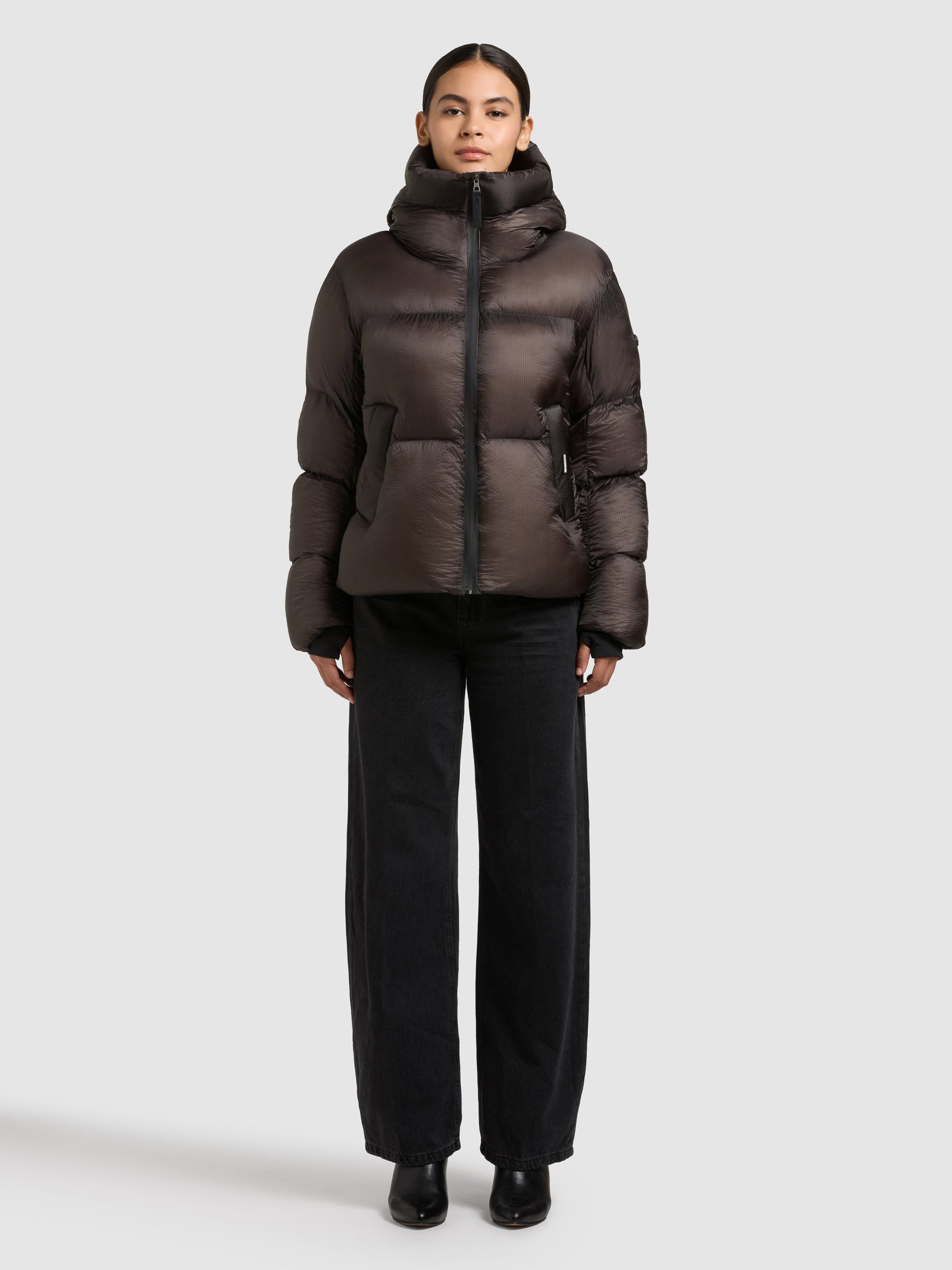 khujo-jacket-nolana-graphite-gray-damen-steppjacke-loose-fit image 1