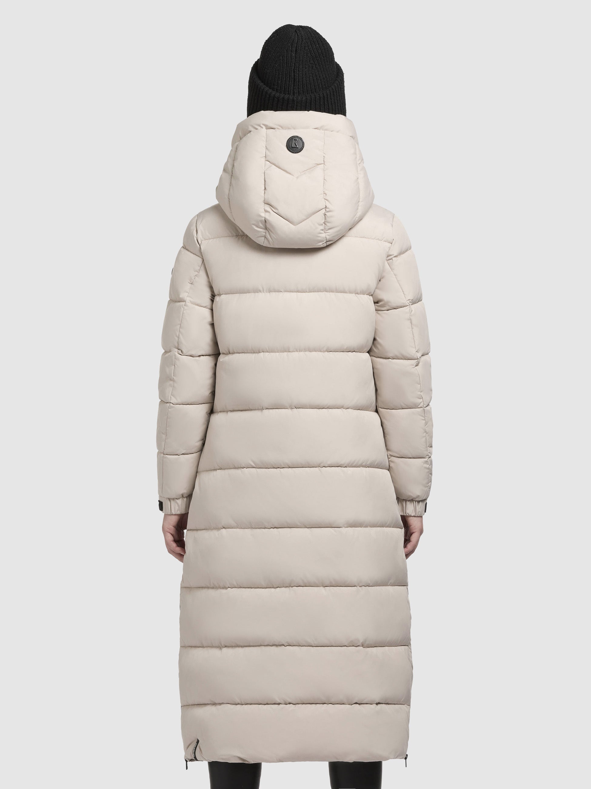 khujo-deria3-damen-wintermantel-hellbeige-slim-fit image 3