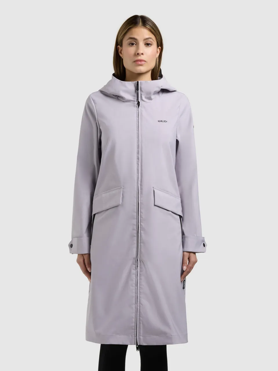 khujo-jacke-femke2-summer-lilac-damen-parka-slim-fit-regenfest image 1