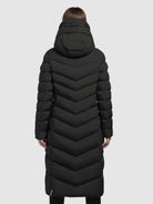 khujo-coat-stoane-black-damen-steppmantel-wadenlang-wattiert-mit-kapuze image 3
