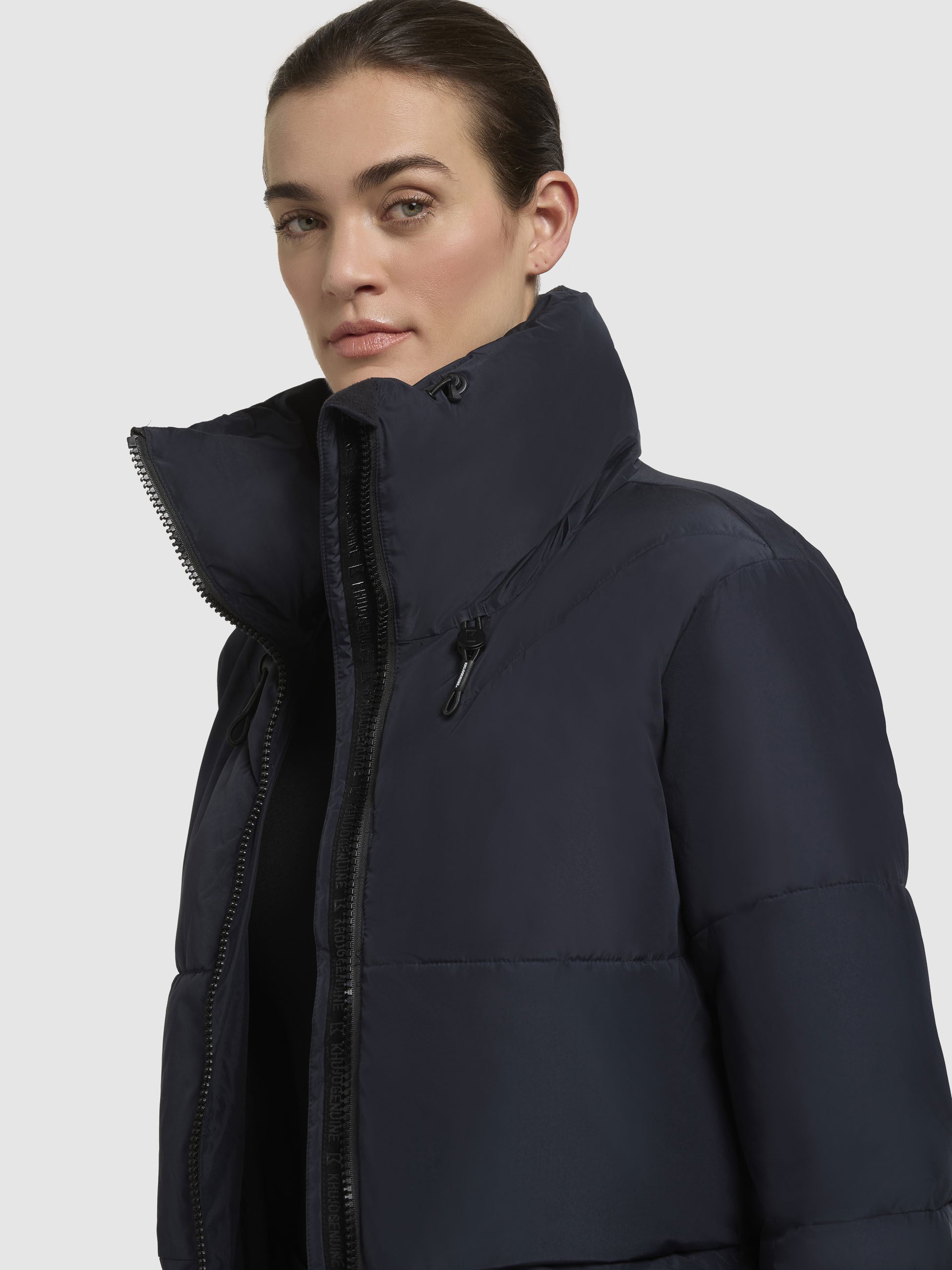 khujo-jacke-flaire-dunkelblau-gef-tterte-blousonjacke-h-ftlang-f-r-damen image 7