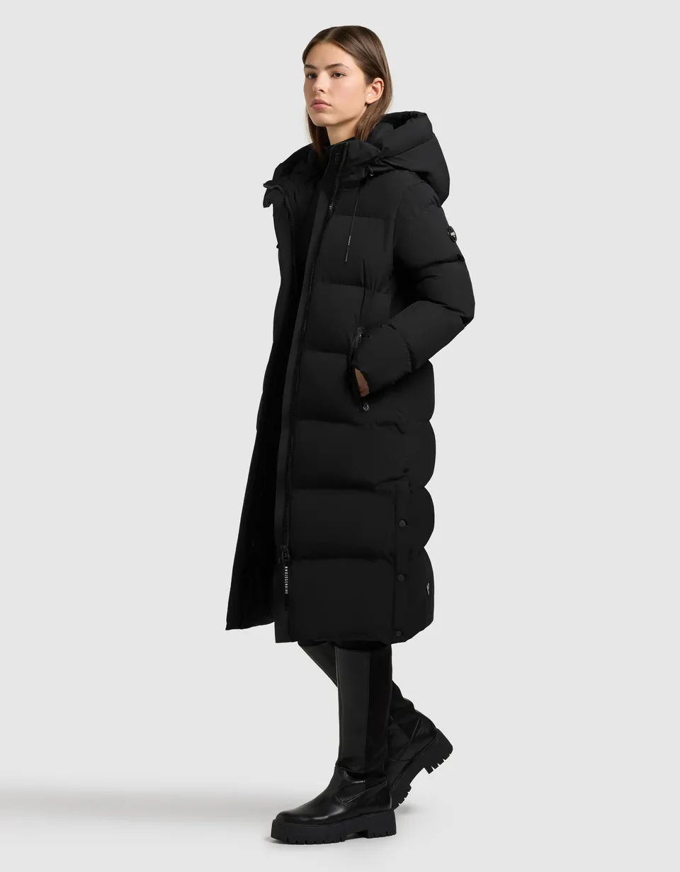 khujo-mantel-coulin-matt-black-knielang-ultraleicht image 1