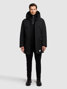 khujo-figaro-parka-coat-black image 2