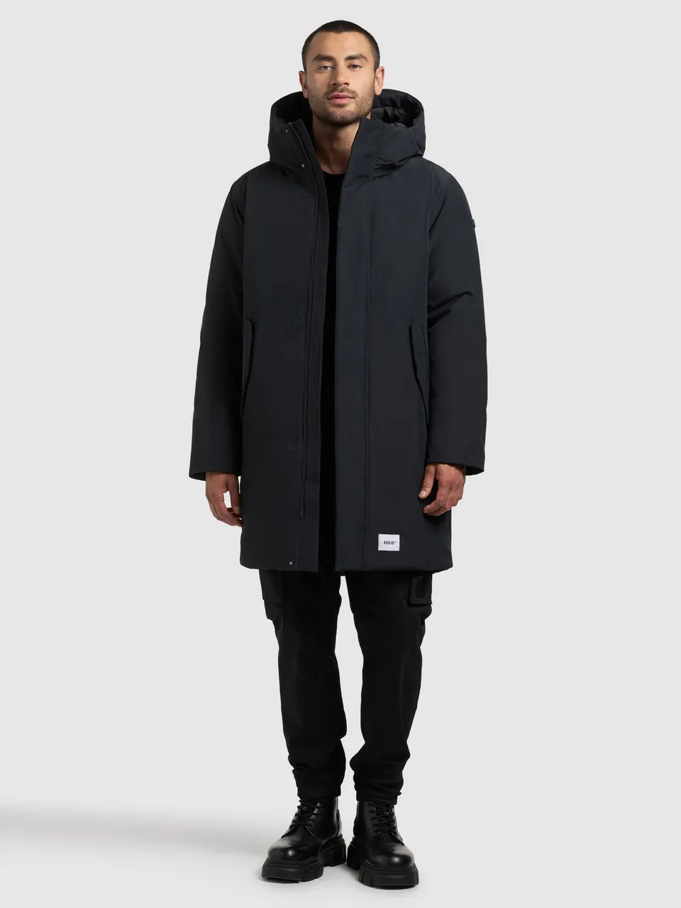 khujo-coat-fogg-port-blue-damen-parka-mantel image 1