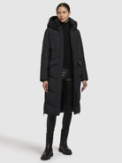 khujo-every-steppmantel-schwarz-wattierter-damen-wintermantel-mit-kapuze image 6