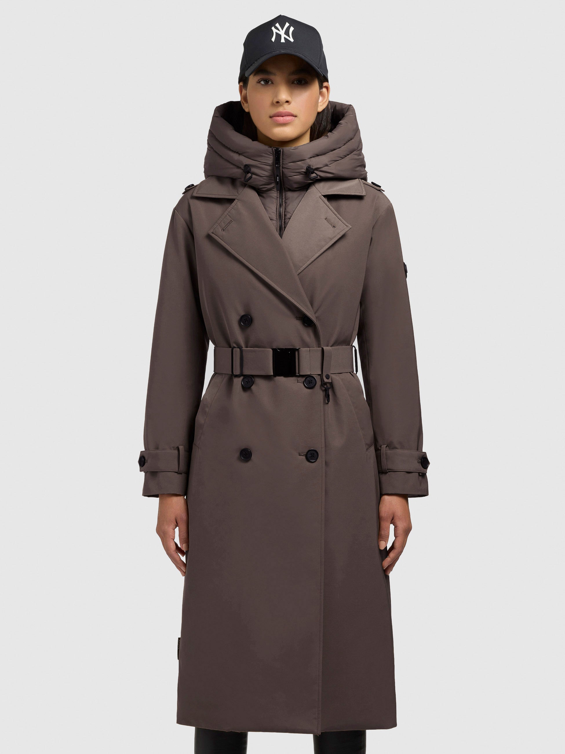 khujo-mantel-elena-city-taupe-trenchcoat-knielang-mit-herausnehmbarem-steppeinsa image 4