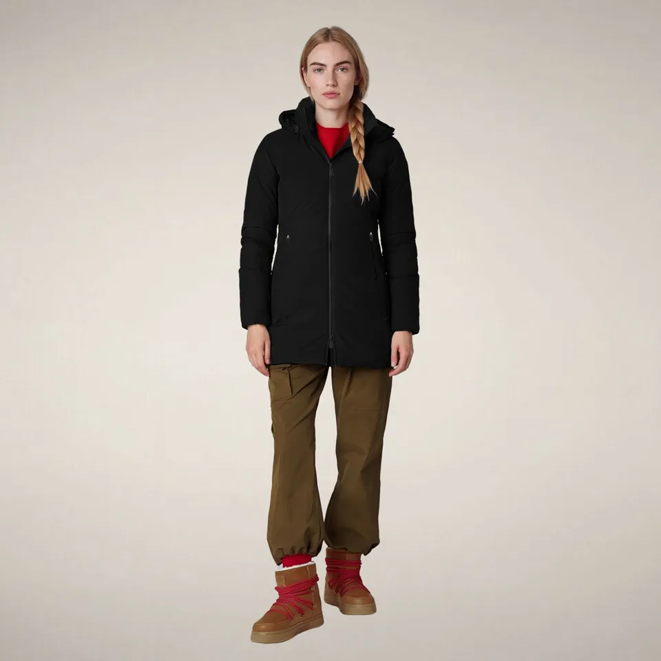 save-the-duck-rachel-damen-parka-schwarz-wasserdicht image 1