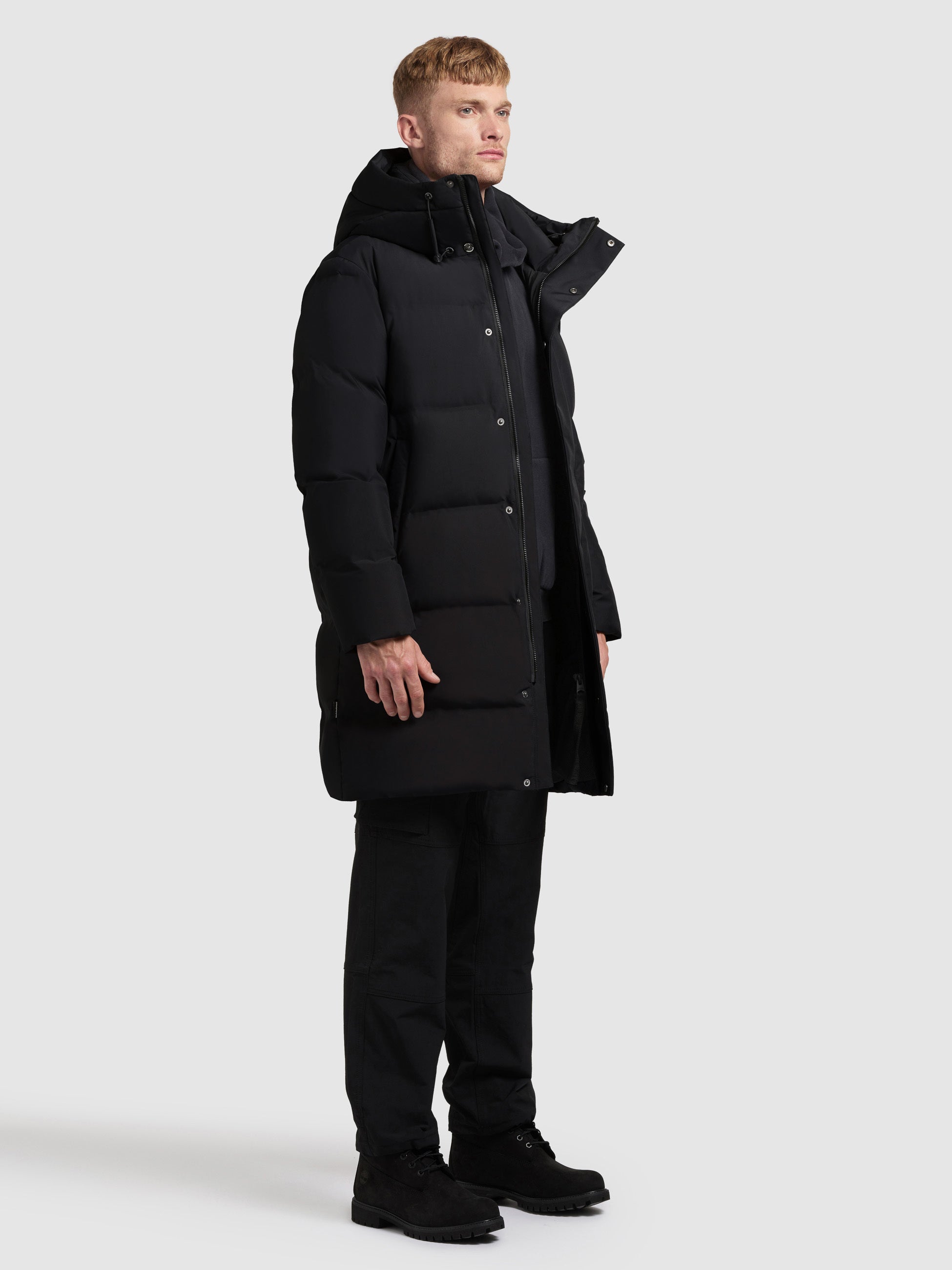 khujo-mantel-stank2-black-langer-steppmantel-mit-hoch-schlie-ender-kapuze image 6