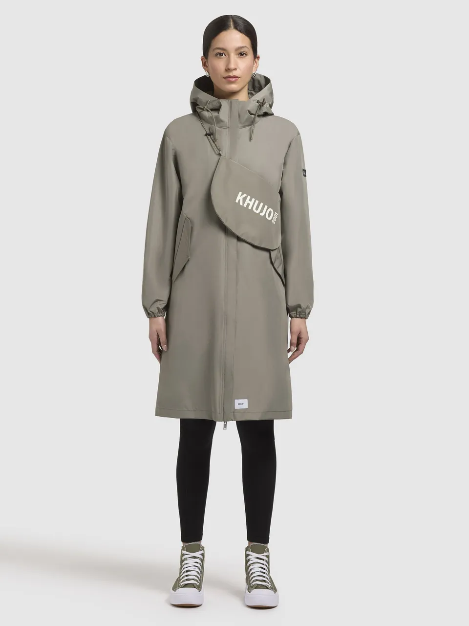 khujo-timea-kurzmantel-damen-sommerjacke-graugr-n image 1