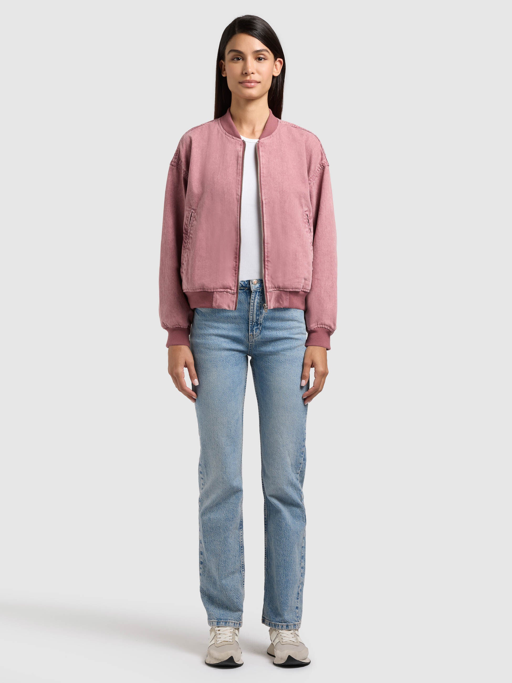 khujo-jacke-sissi-fuchsia-bomberjacke-blouson-damen image 2