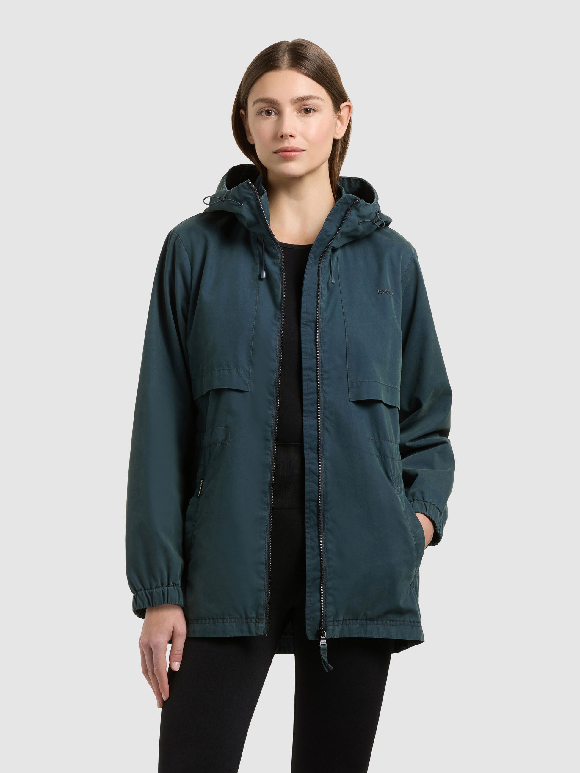 khujo-jacke-rania-atlantic-blue-damen-kapuzenjacke-regular-fit image 1