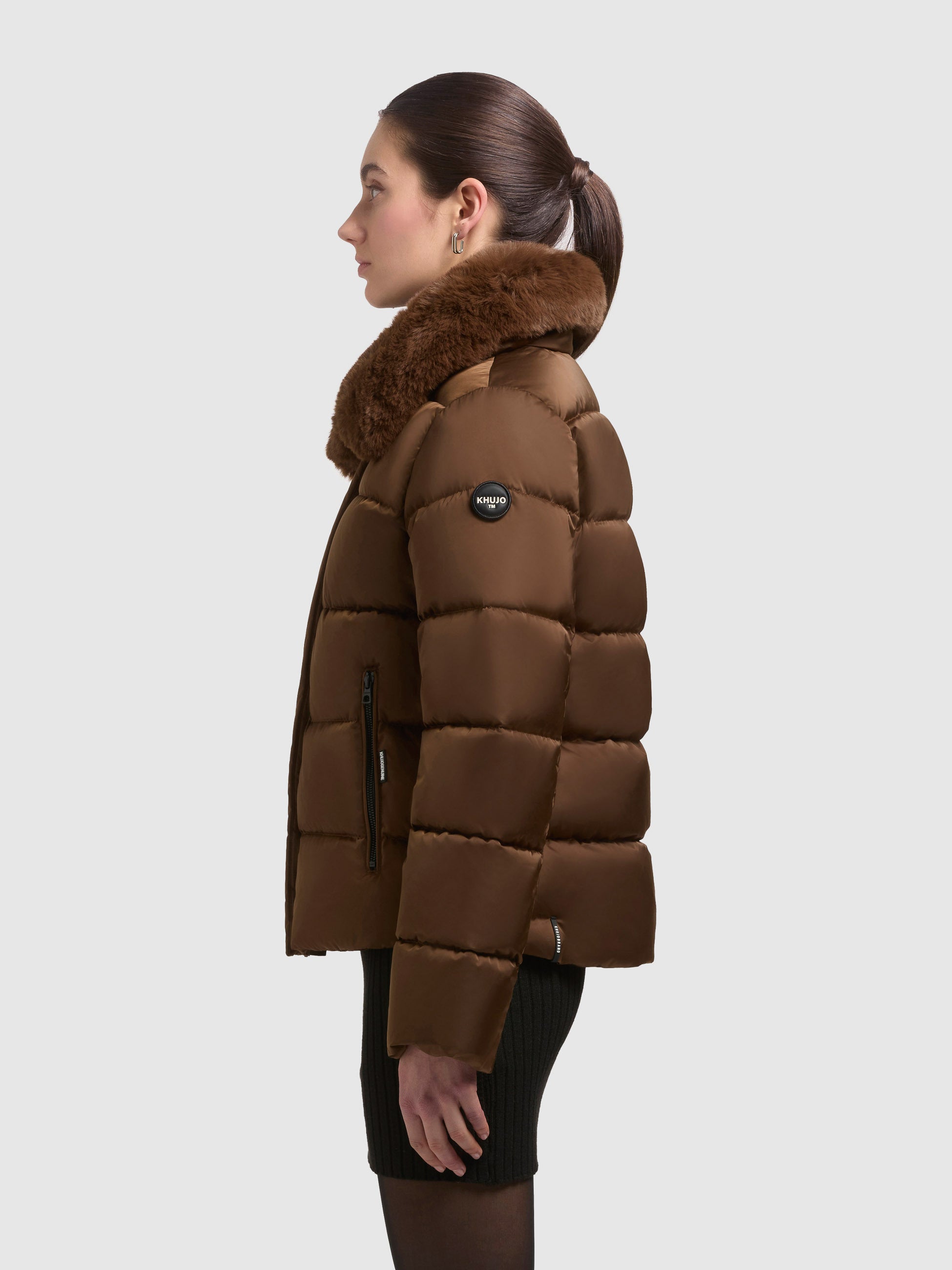 khujo-jacke-clia-copper-brown-steppjacke-damen-mit-fellkragen image 5