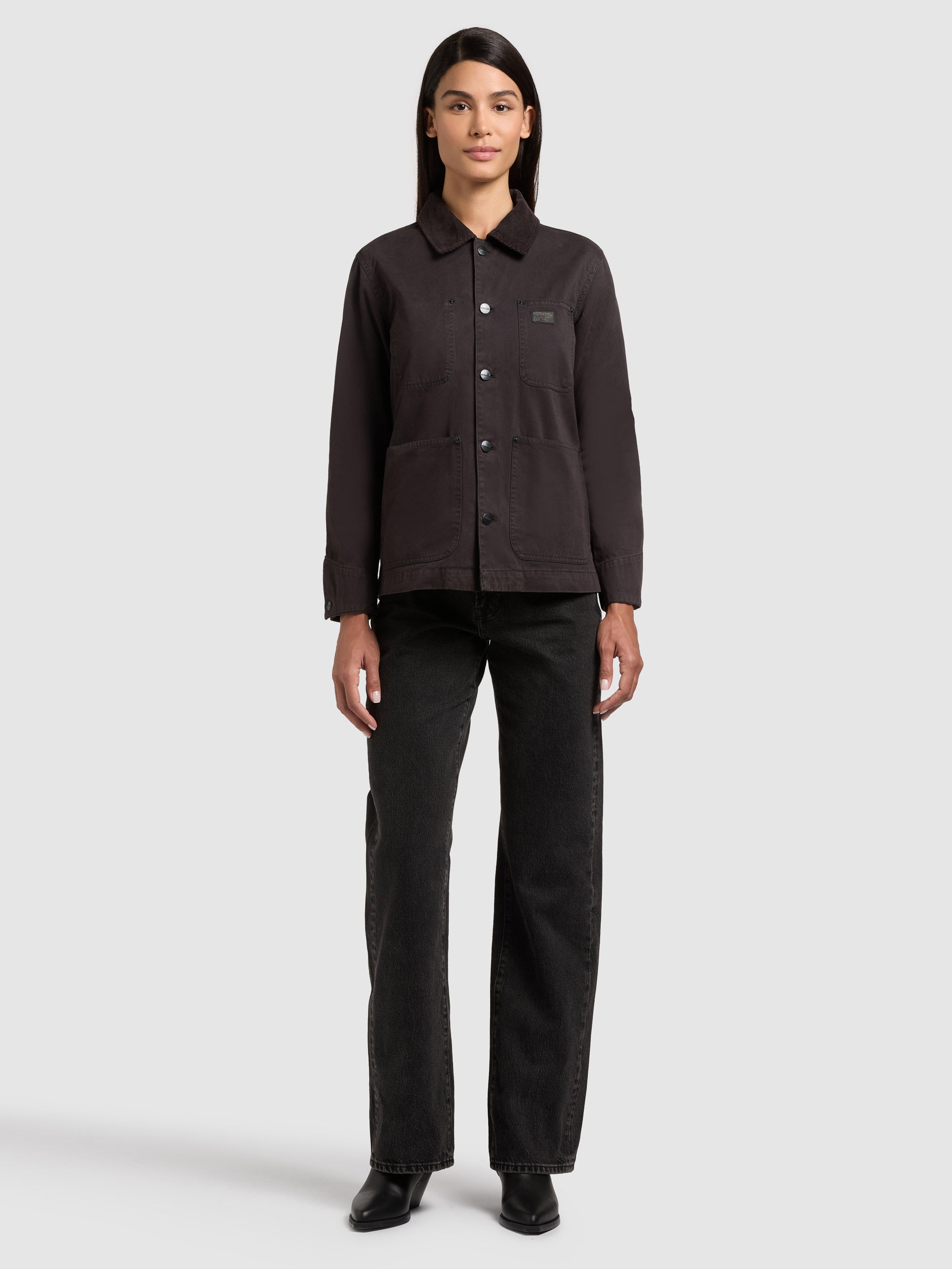 khujo-jacke-suzy-black-damen-fieldjacket-aus-baumwoll-twill image 7