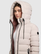 khujo-coat-simmie-light-beige-damen-steppmantel-knielang image 7