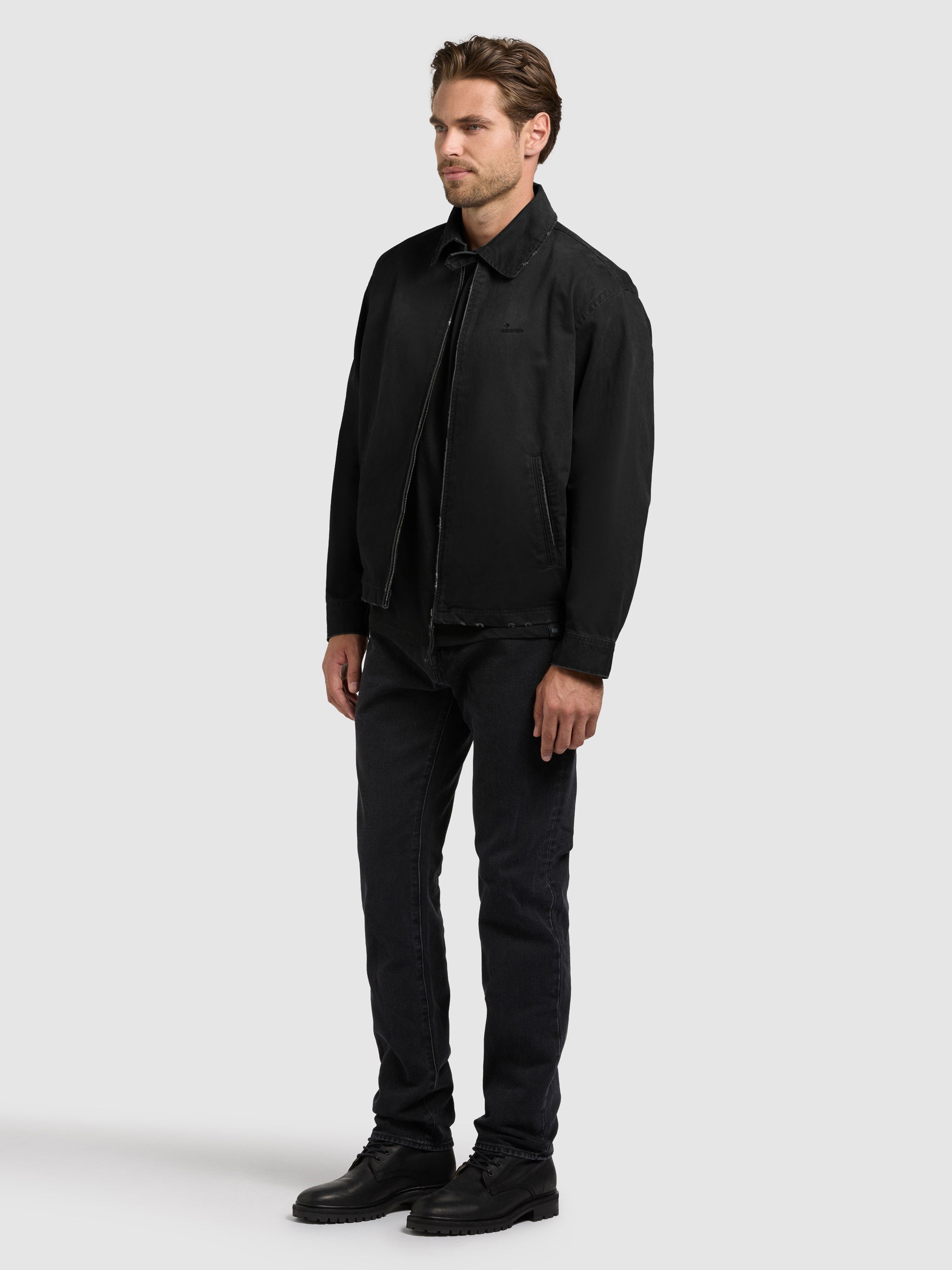 khujo-blouson-noam-black-herren-used-look-jacke-loose-fit image 7