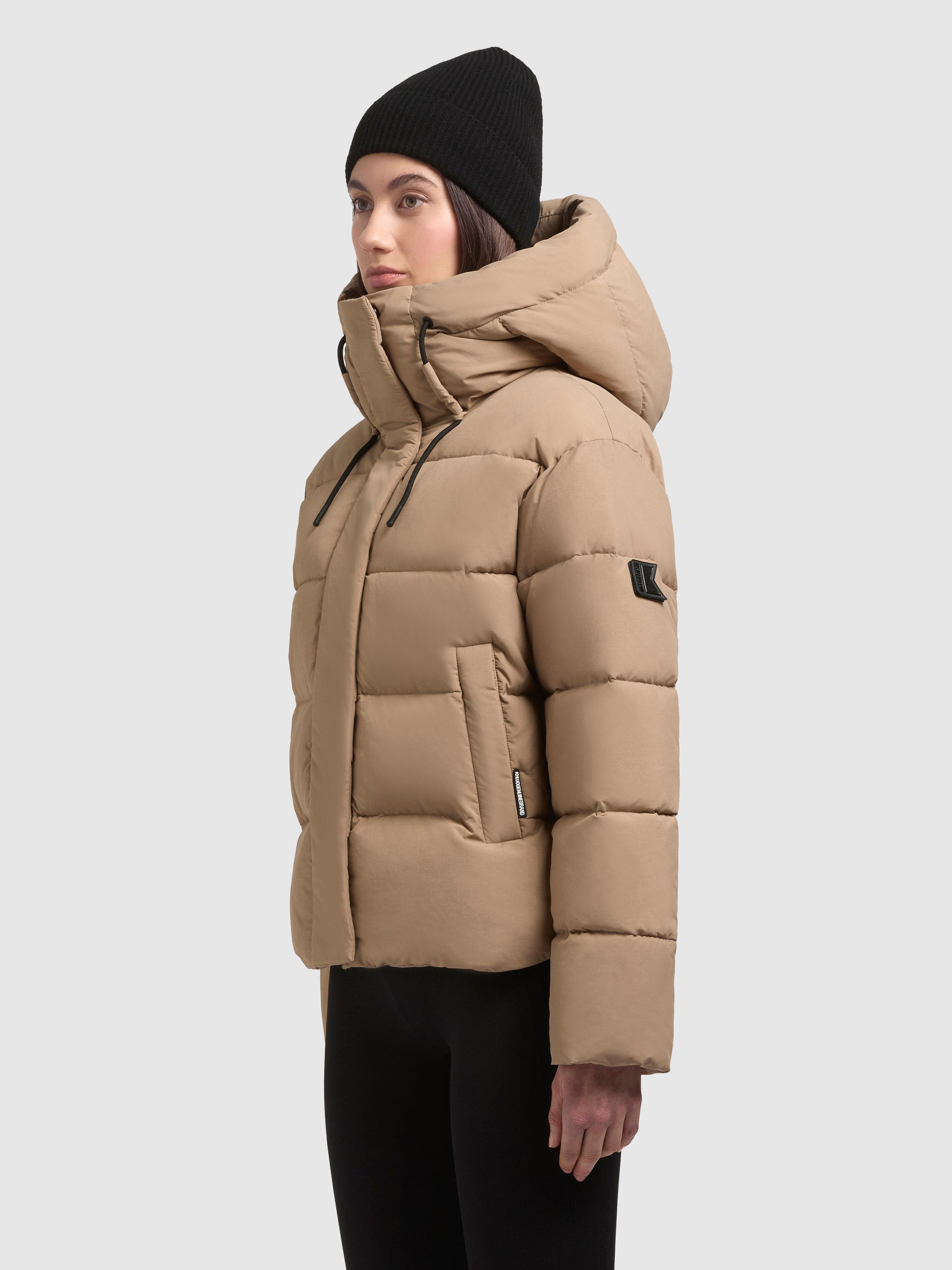 khujo-jacke-valina2-cookie-beige-damen-kapuzenjacke-gesteppt image 5