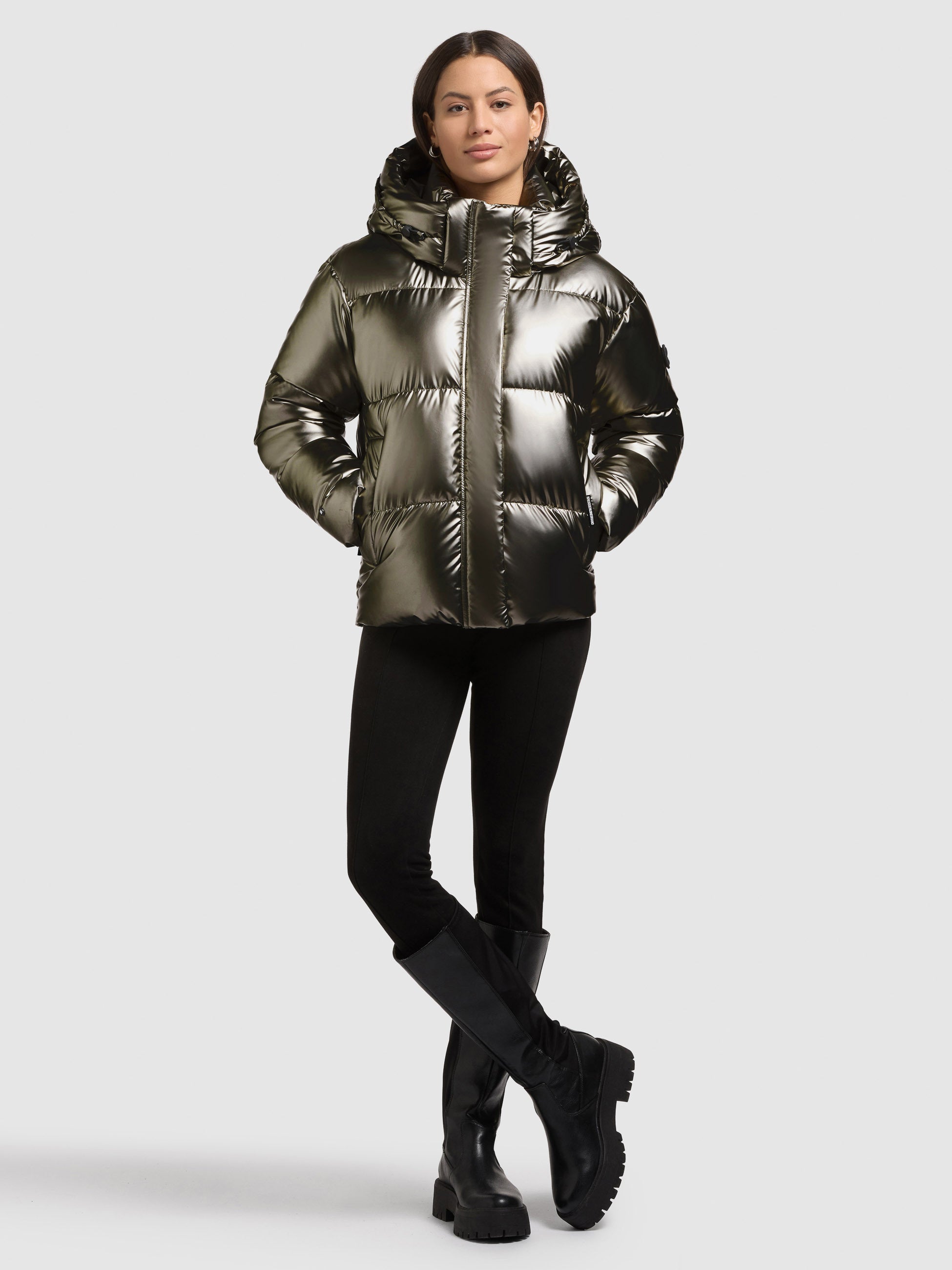 khujo-devina2-shiny-damen-steppjacke-mud-brown-gl-nzend image 6