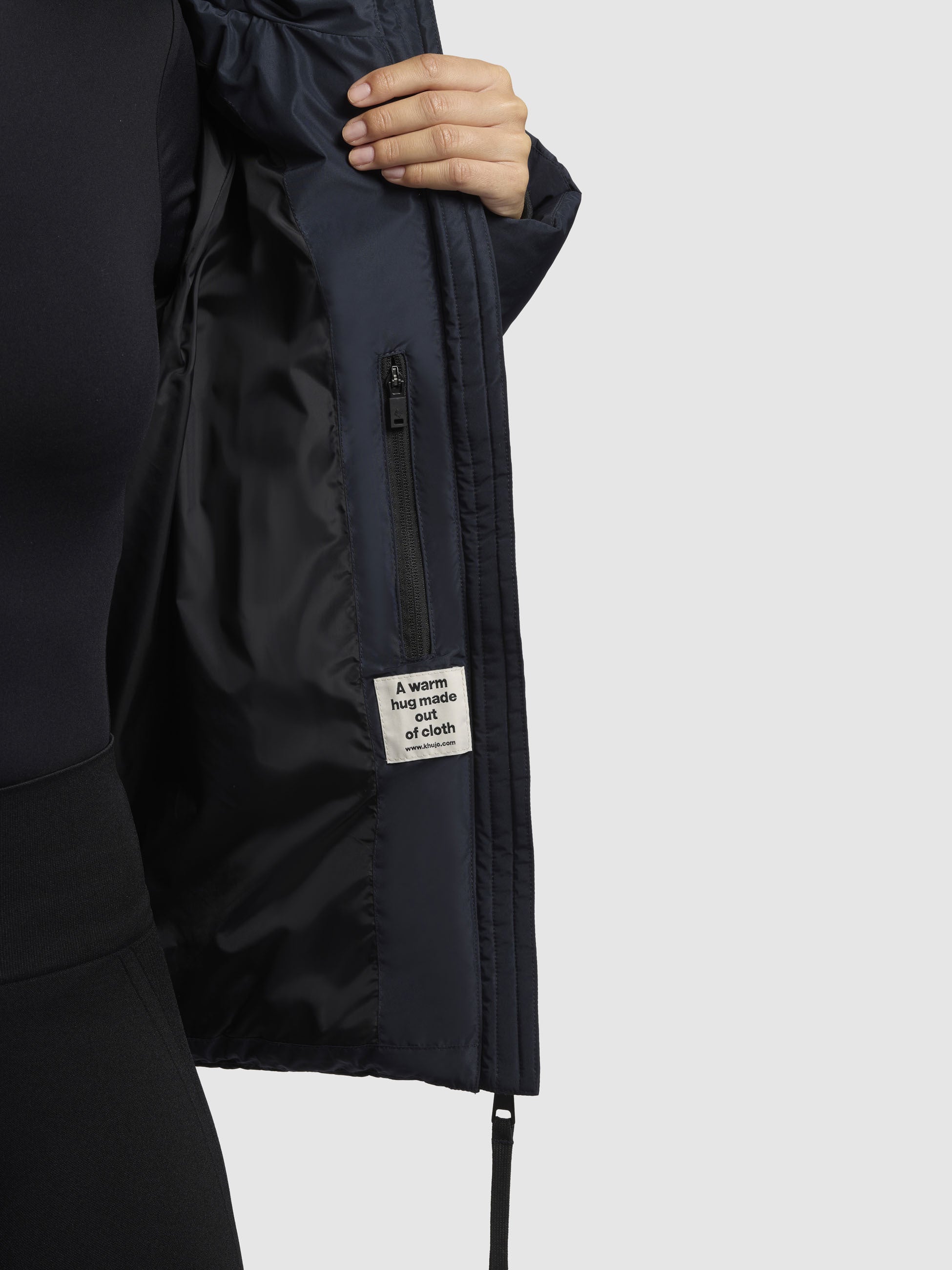 khujo-jacke-aless-dunkelblau-steppjacke-mit-kapuze-damen image 8