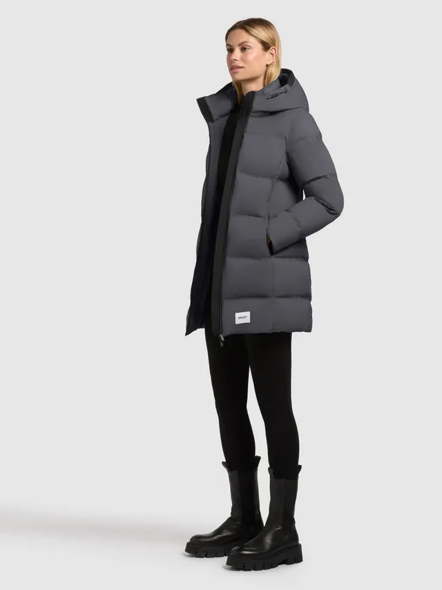 khujo-jacke-tanare3-steel-grey-damen-wattierte-steppjacke-regular-fit image 1