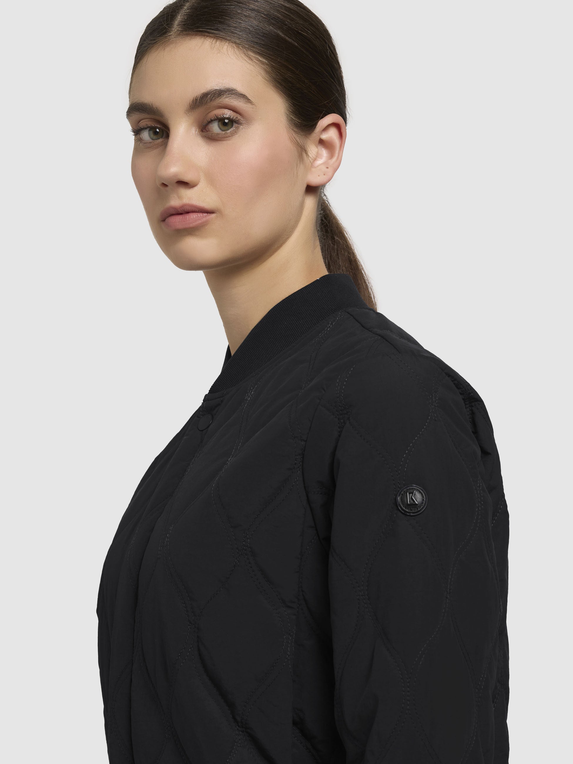 khujo-jacke-feen-schwarz-bomber-steppjacke-h-ftlang-f-r-damen image 7