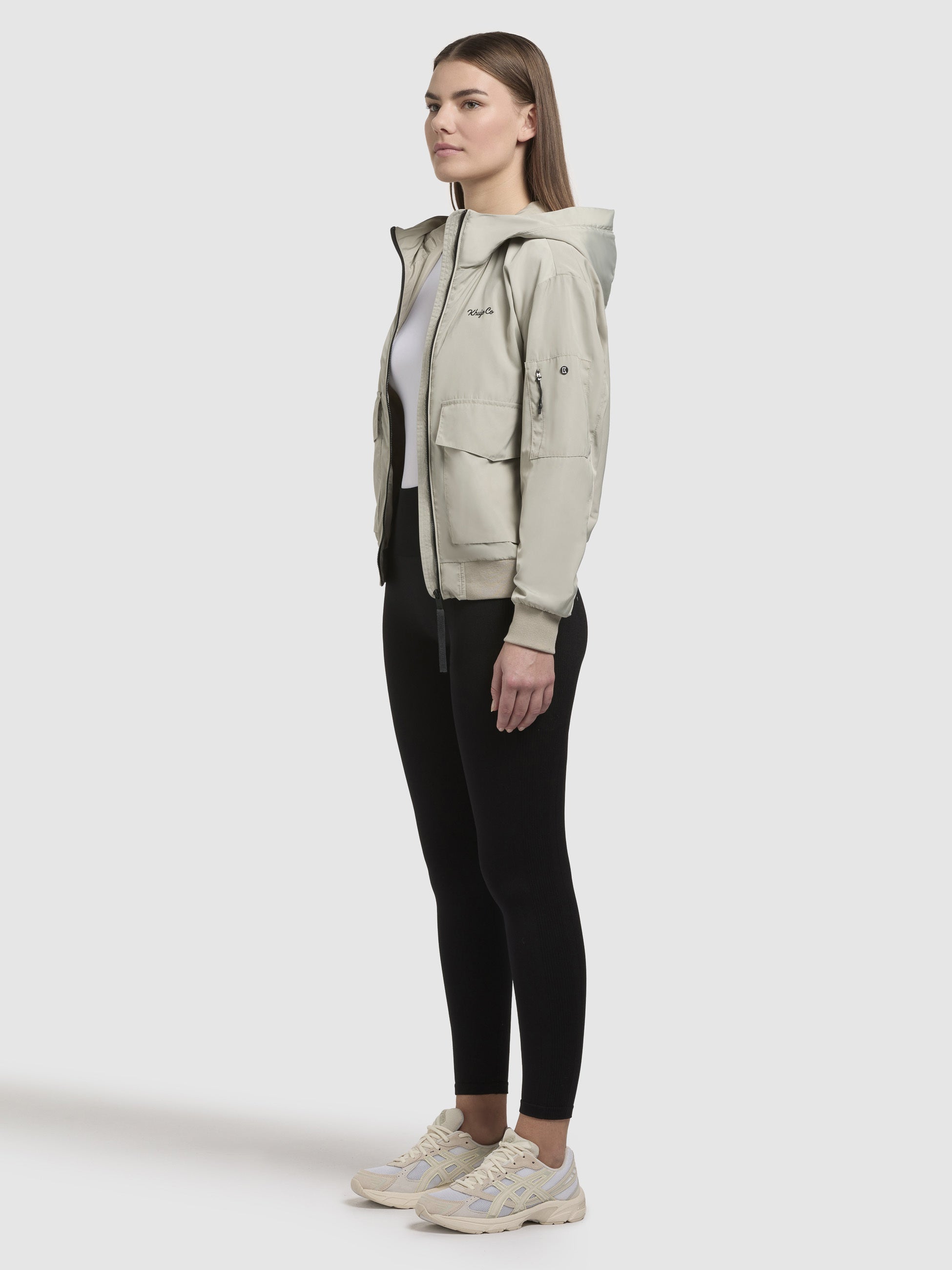 khujo-anov-damen-blousonjacke-blassgr-n image 2