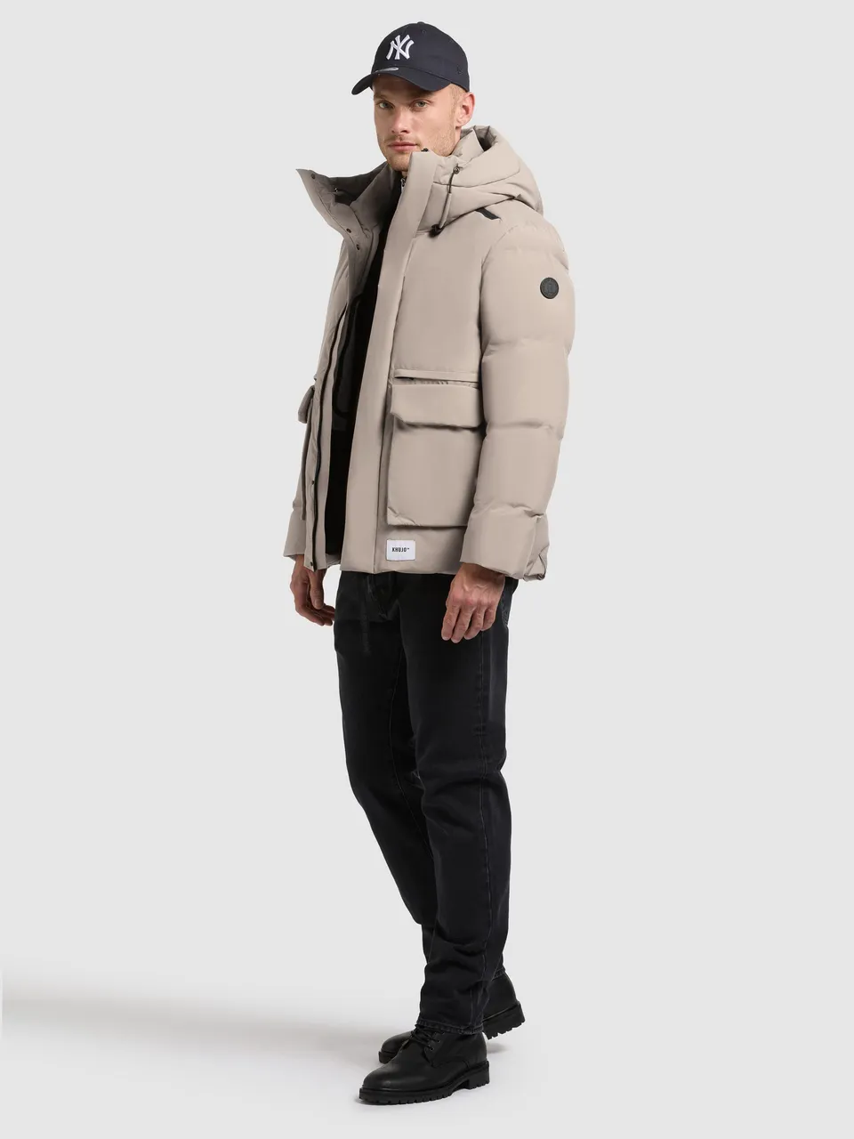 khujo-jacke-dave-greige-winterjacke image 1