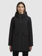 khujo-jacke-yoni-schwarz-damen-regenjacke-wasserabweisend image 4