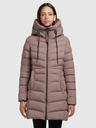 khujo-jacke-tuhani2-matt-altrosa-leichte-damen-steppjacke image 2