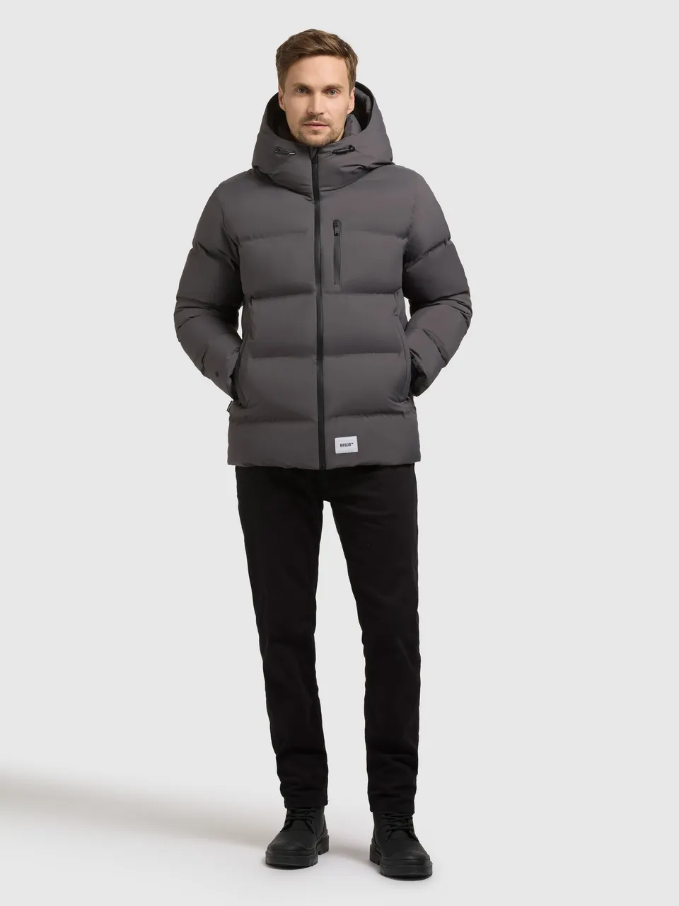 khujo-silas3-steppjacke-graphite-grey image 1