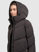 khujo-coat-ainu2-moody-plum-knielanger-wattierter-steppmantel-damen image 7