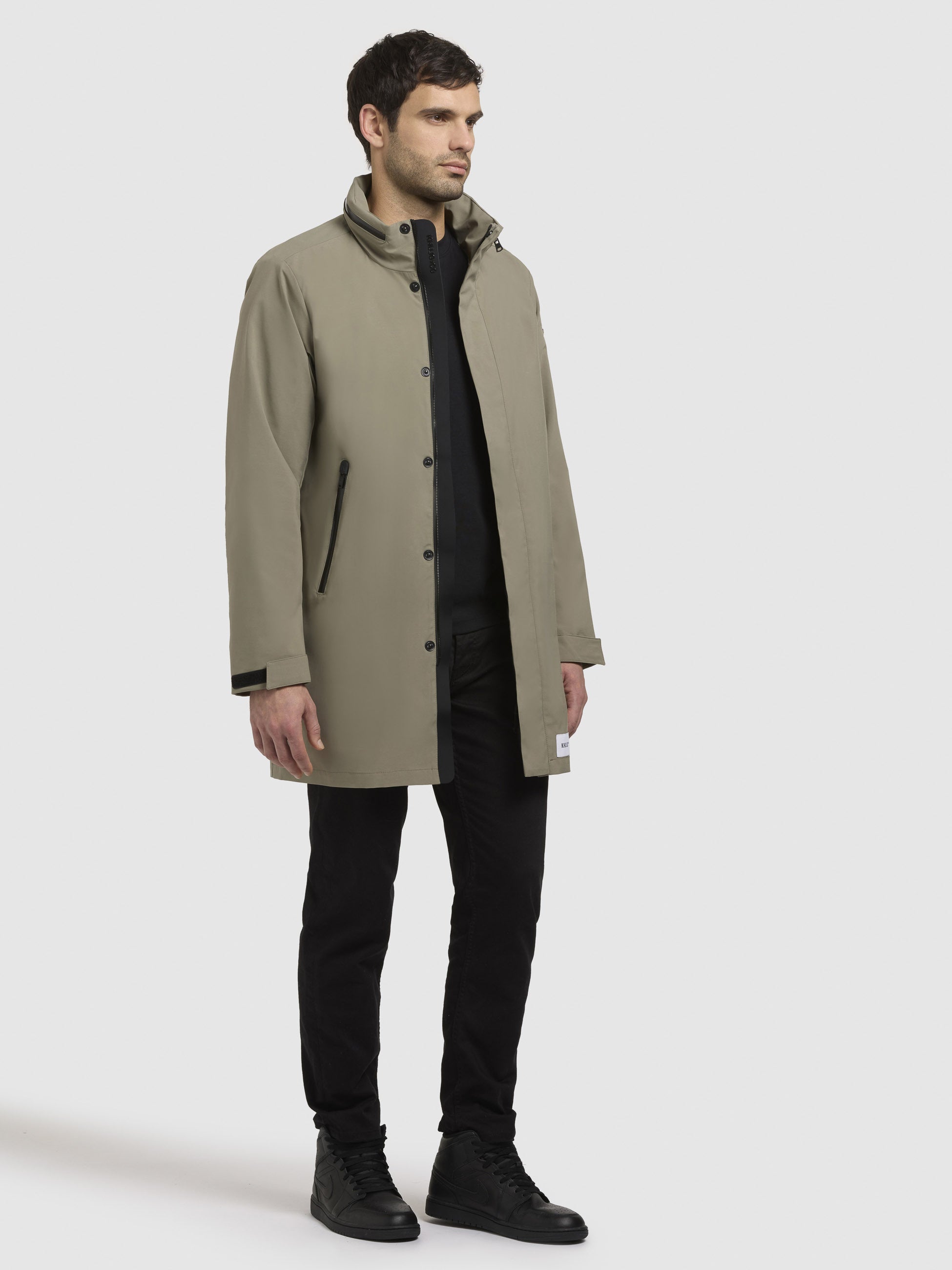 khujo-yimm-kurzmantel-graugr-n-sommerparka-regular-fit-mit-verstaubarer-kapuze image 6