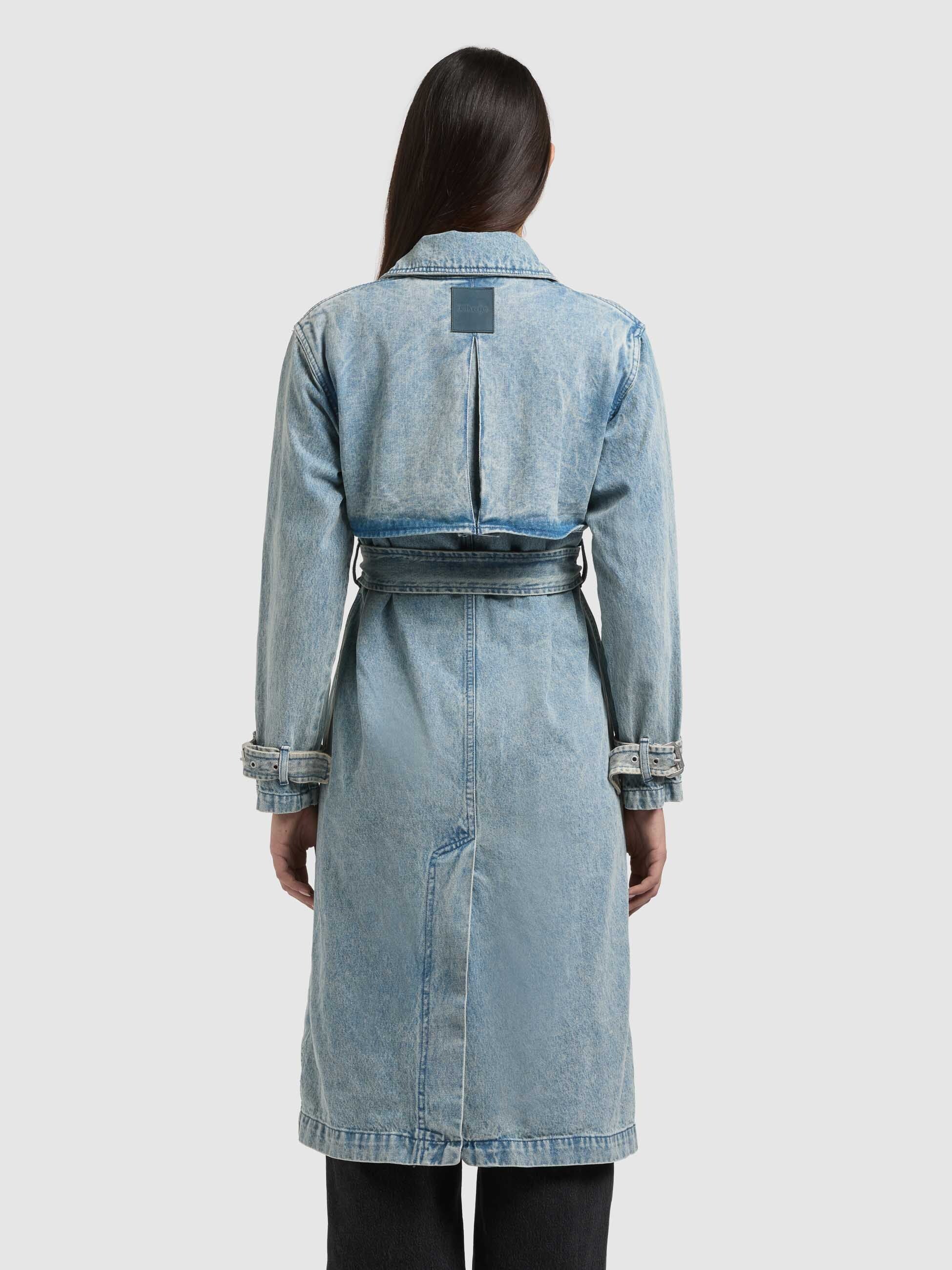 khujo-mantel-hera-light-blue-damen-jeans-trench-aus-baumwoll-denim image 3