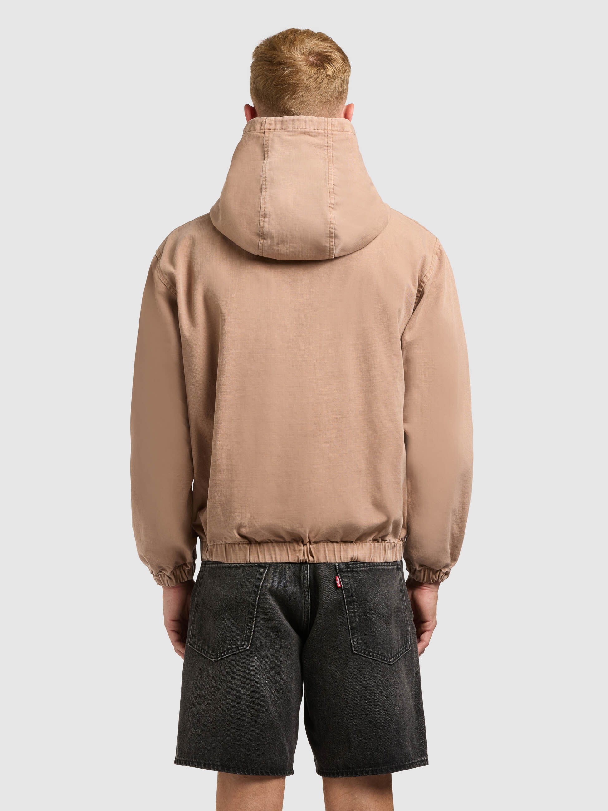khujo-darrel-jacke-toffee-brown-blouson-hoodie-loose-fit image 3
