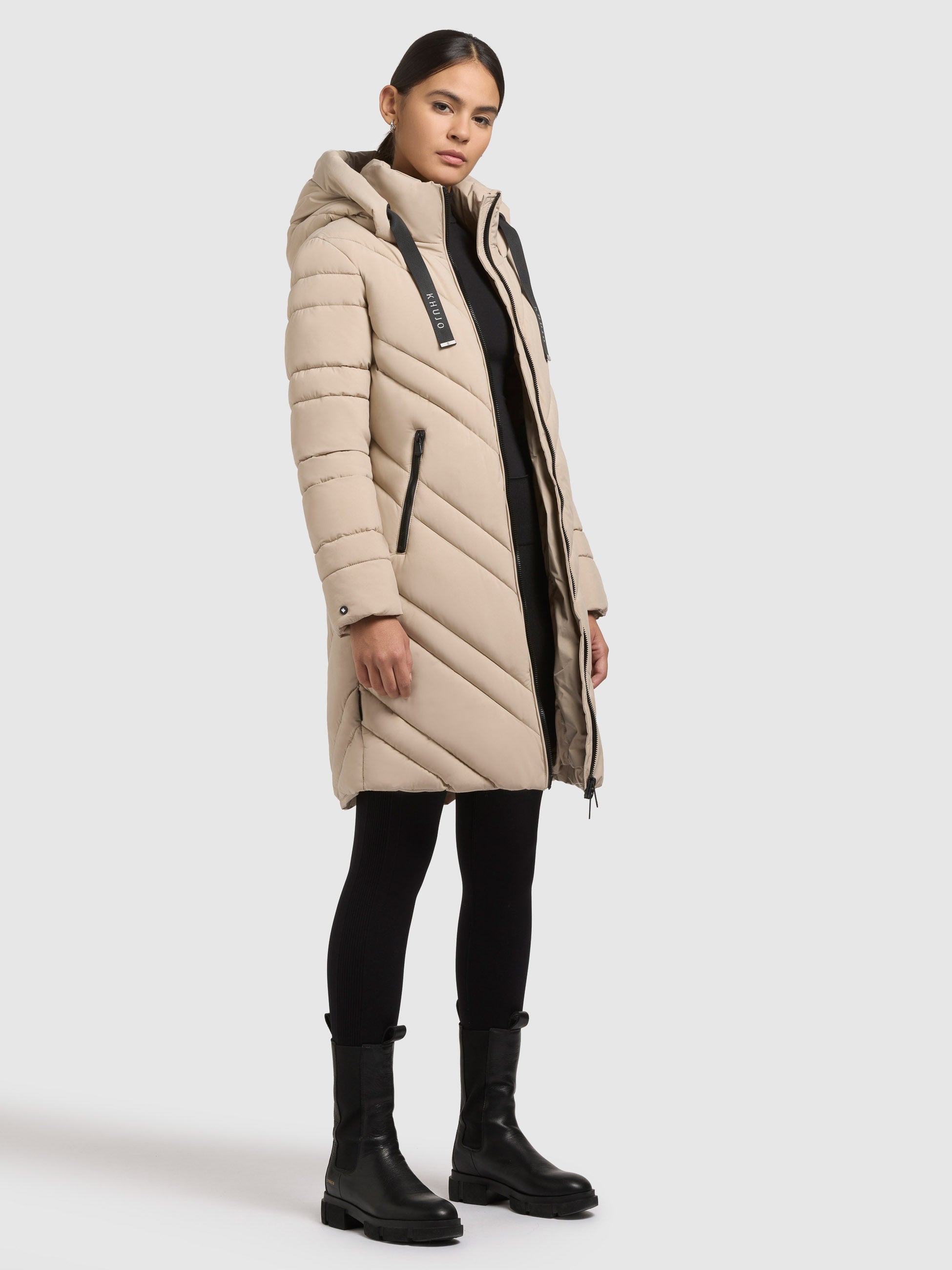 khujo-mantel-taby-macaroon-beige-damen-steppmantel image 2
