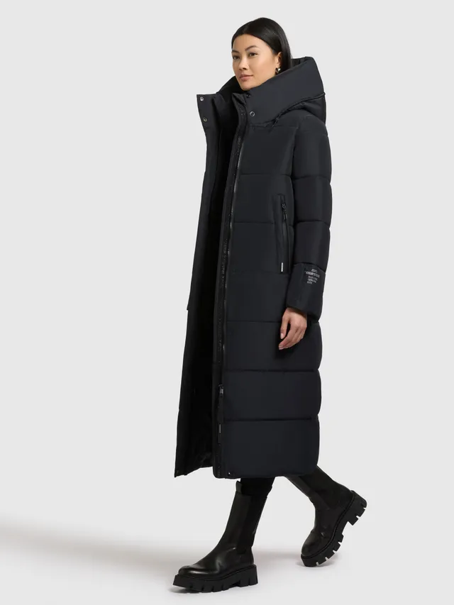 khujo-coat-soulani5-matt-port-blue-wadenlanger-damen-wintermantel-regular-fit image 1