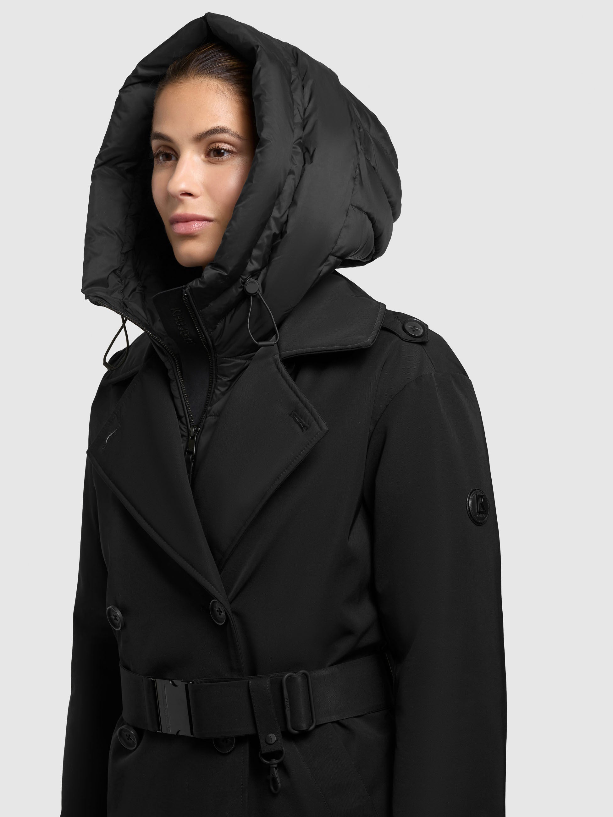 khujo-mantel-elena2-black-knielanger-damen-trenchcoat-mit-g-rtel image 7