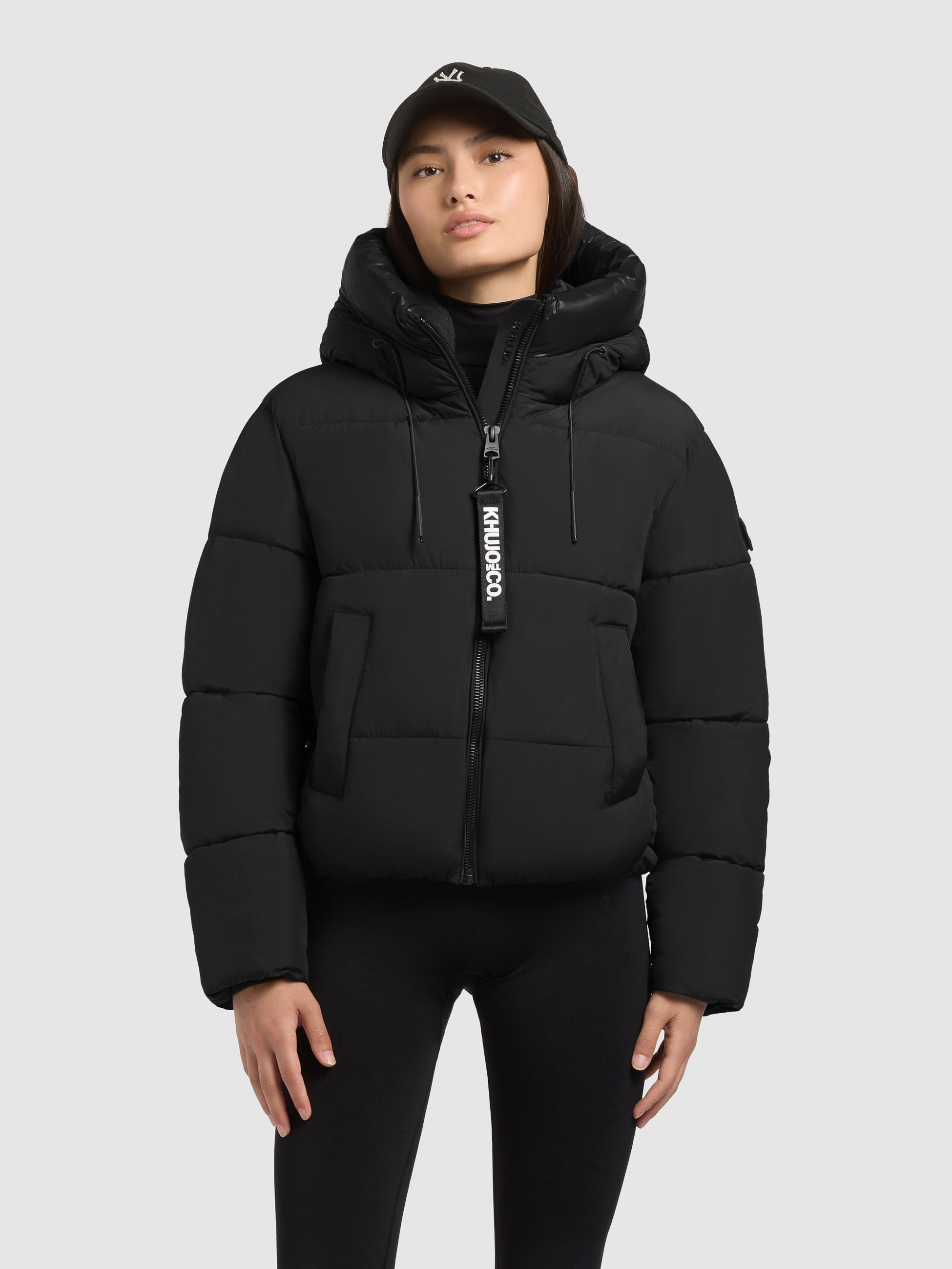 khujo-jacke-kali-black-damen-steppjacke-loose-fit image 4