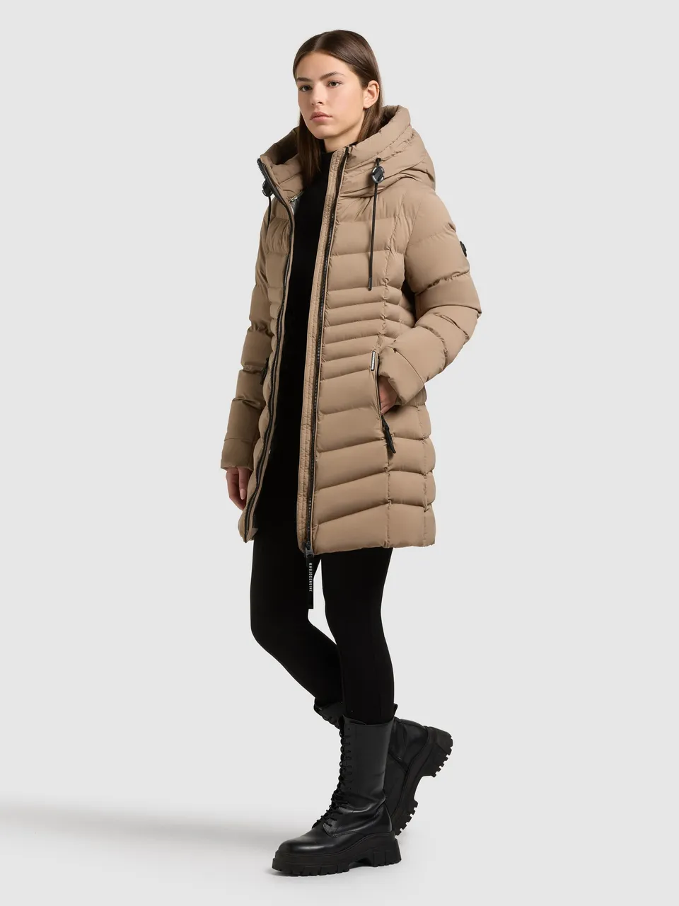 khujo-mantel-lava-kurzmantel-cookie-beige-slim-fit image 1