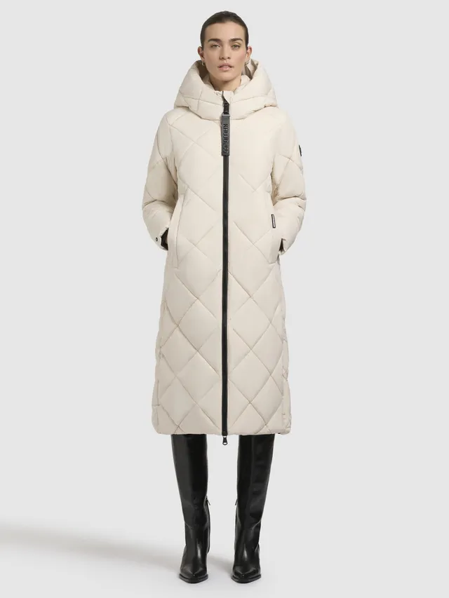 khujo-coat-elow-damen-steppmantel-cream-white-knielang-regular-fit image 1