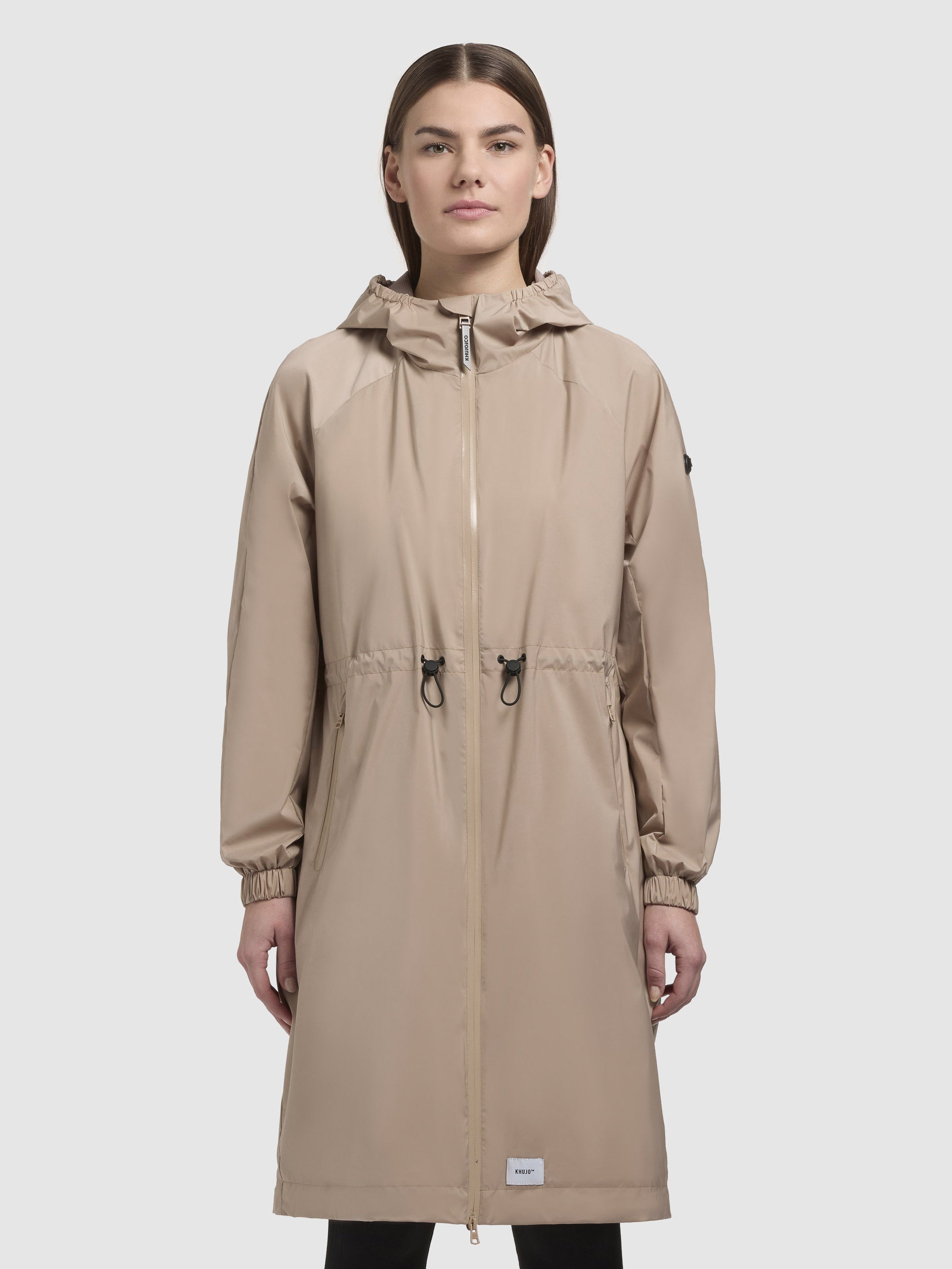 khujo-mantel-tuuli-beige-knielanger-windbreaker-kurzmantel-f-r-damen image 4